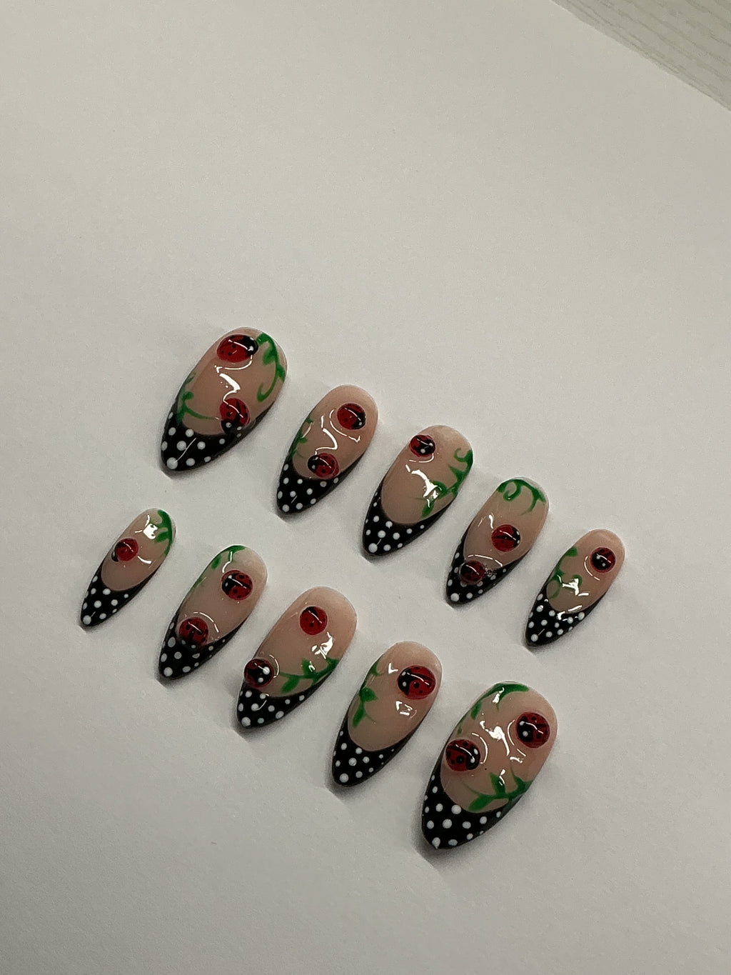 Polka dots and ladybugs