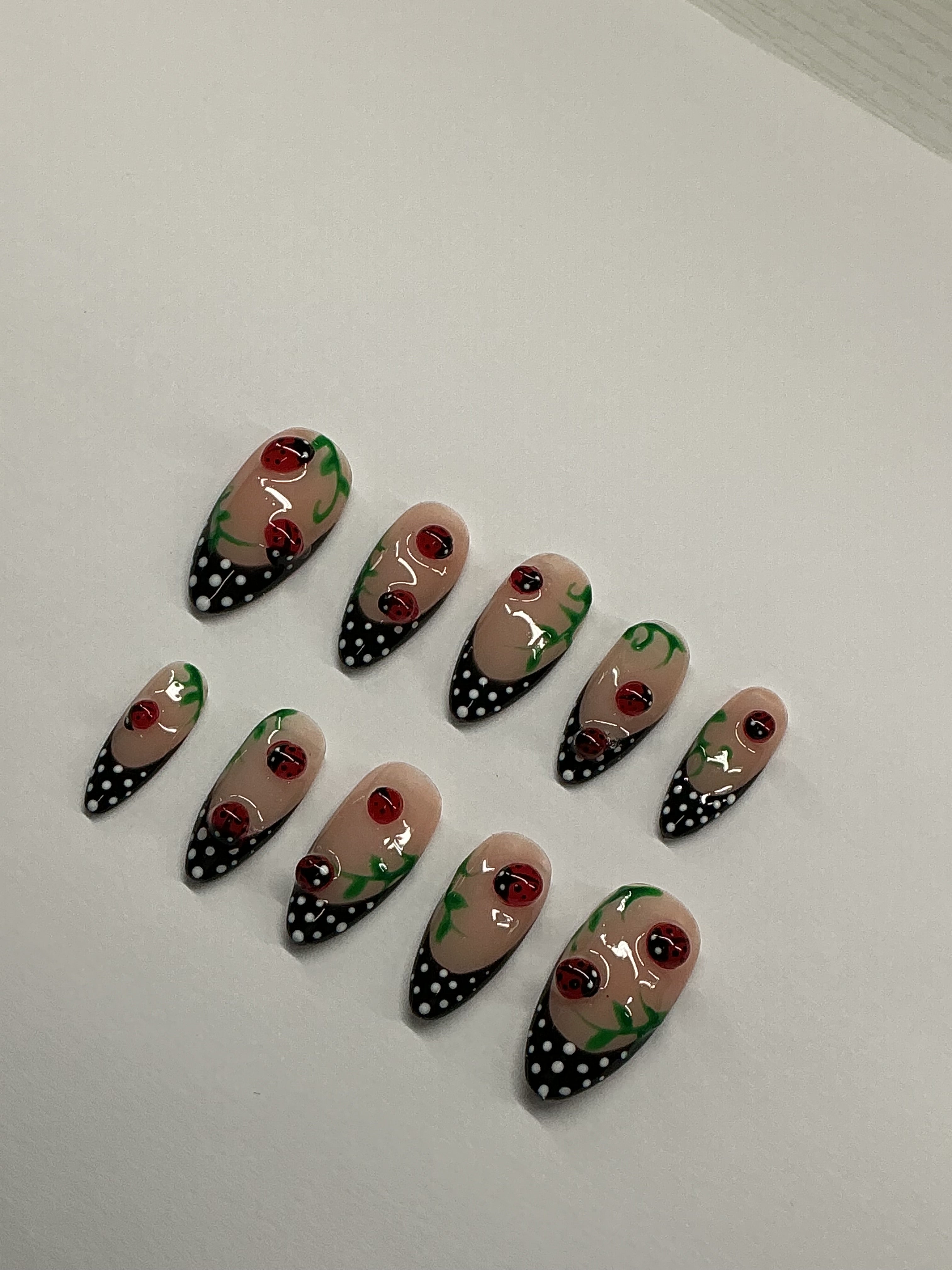 Polka dots and ladybugs