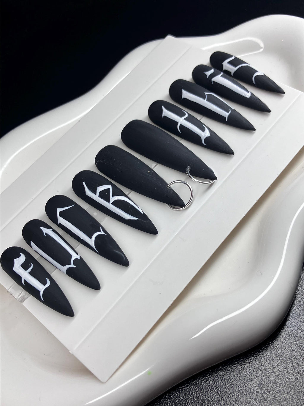 F**K THIS press on nails with application pack