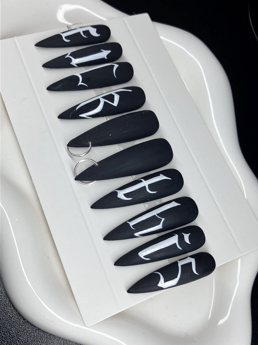 F**K THIS press on nails with application pack
