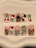 I love me press on nails with application pack