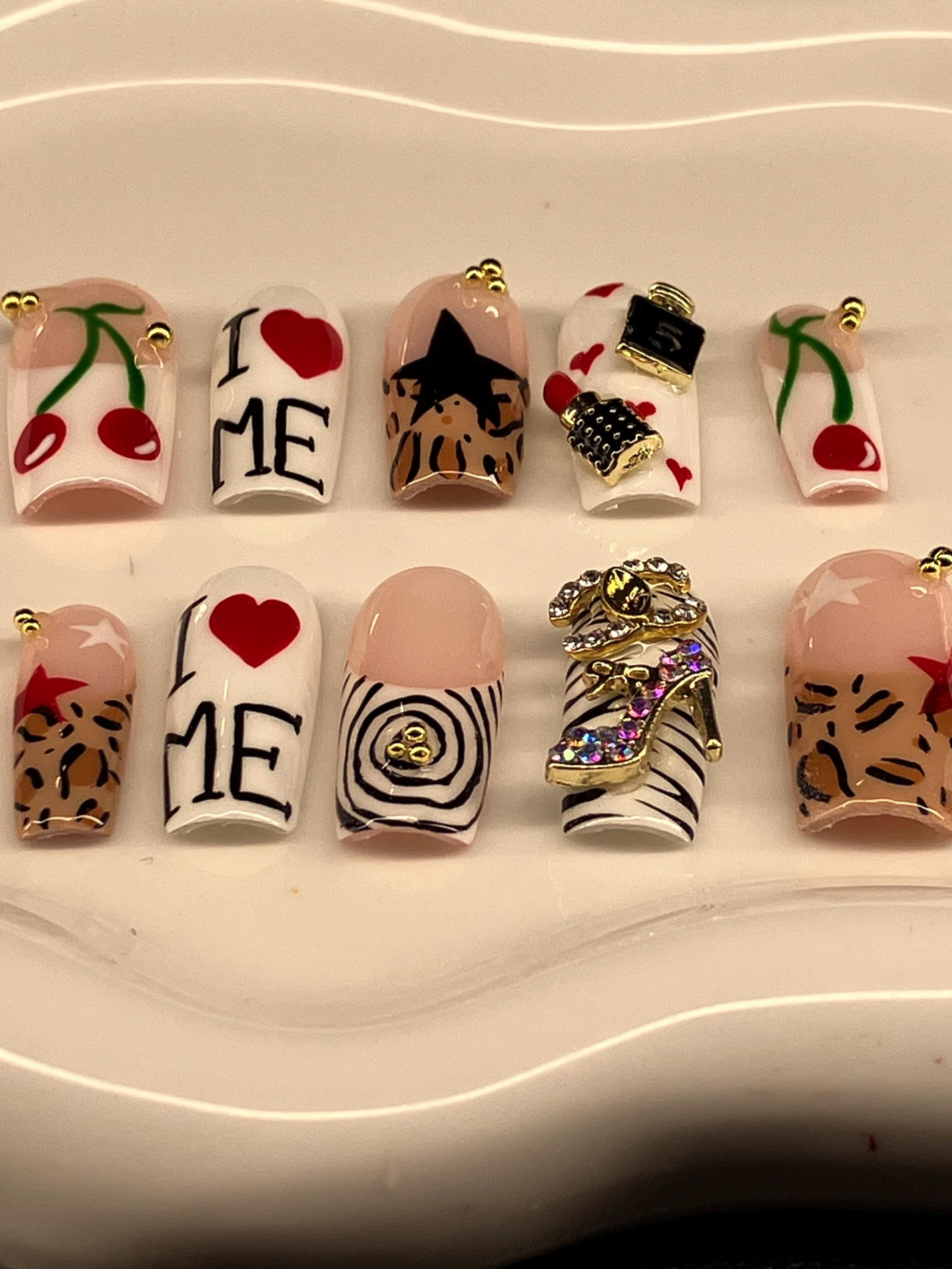I love me press on nails with application pack