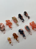 Marine life press on nails with unique 3d sea life, application pack included