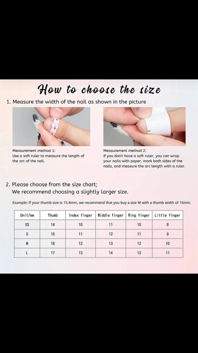 Black and white design press on nails with application pack included